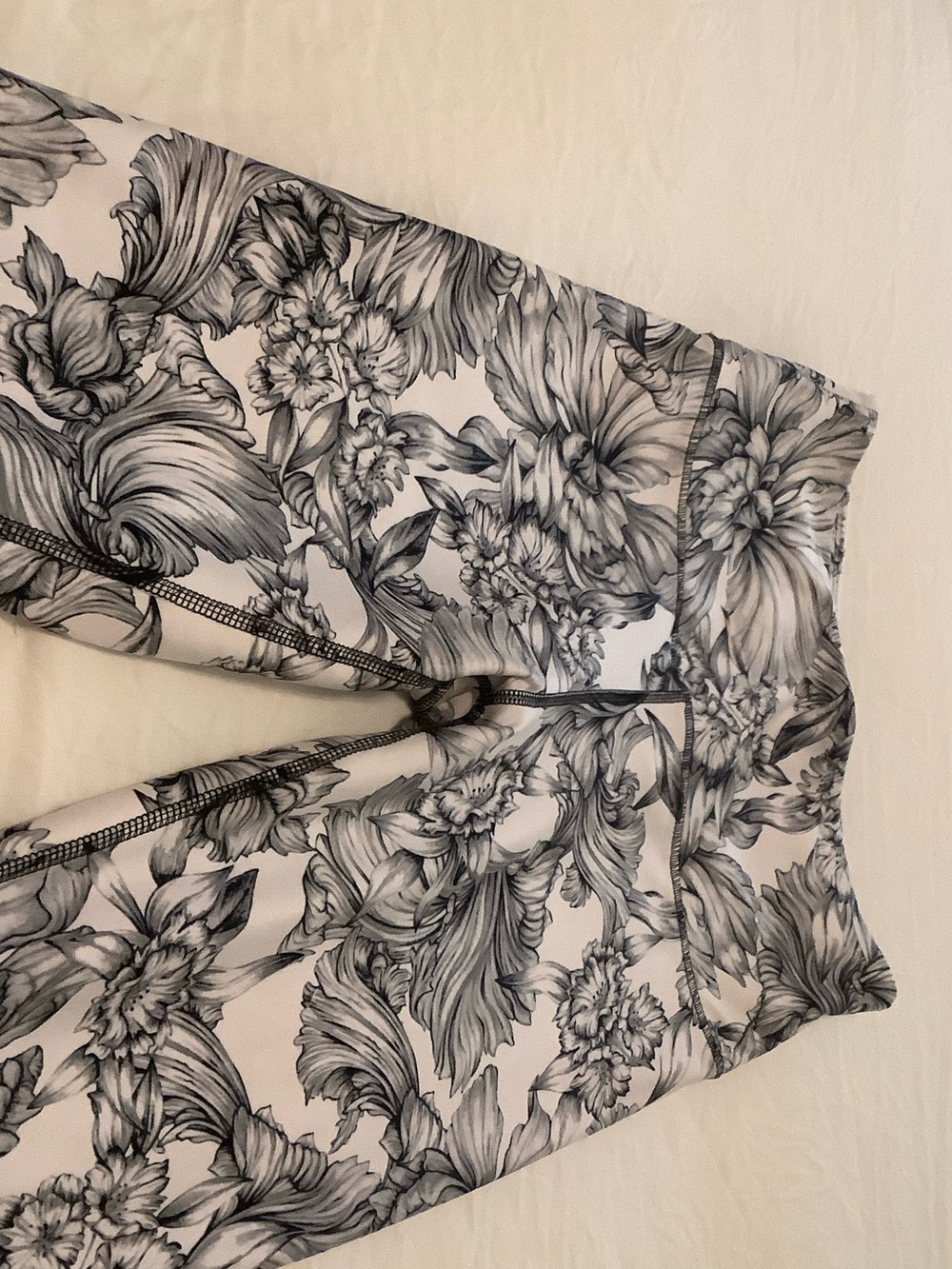Balance Collection Black & White Floral Leggings